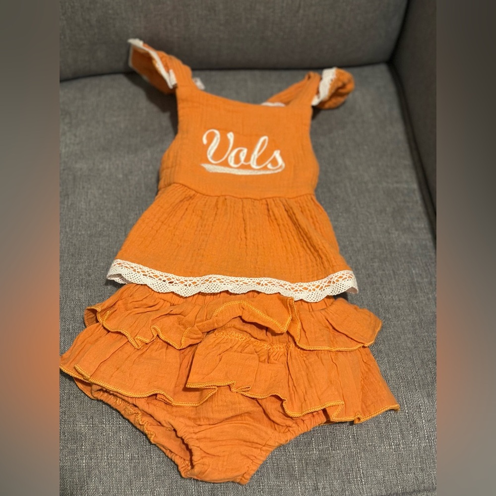 Orange Tennessee Vols Baby Dress Set